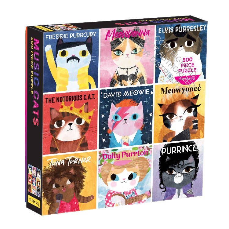 Mudpuppy Music Cats, 500 Piece Puzzle