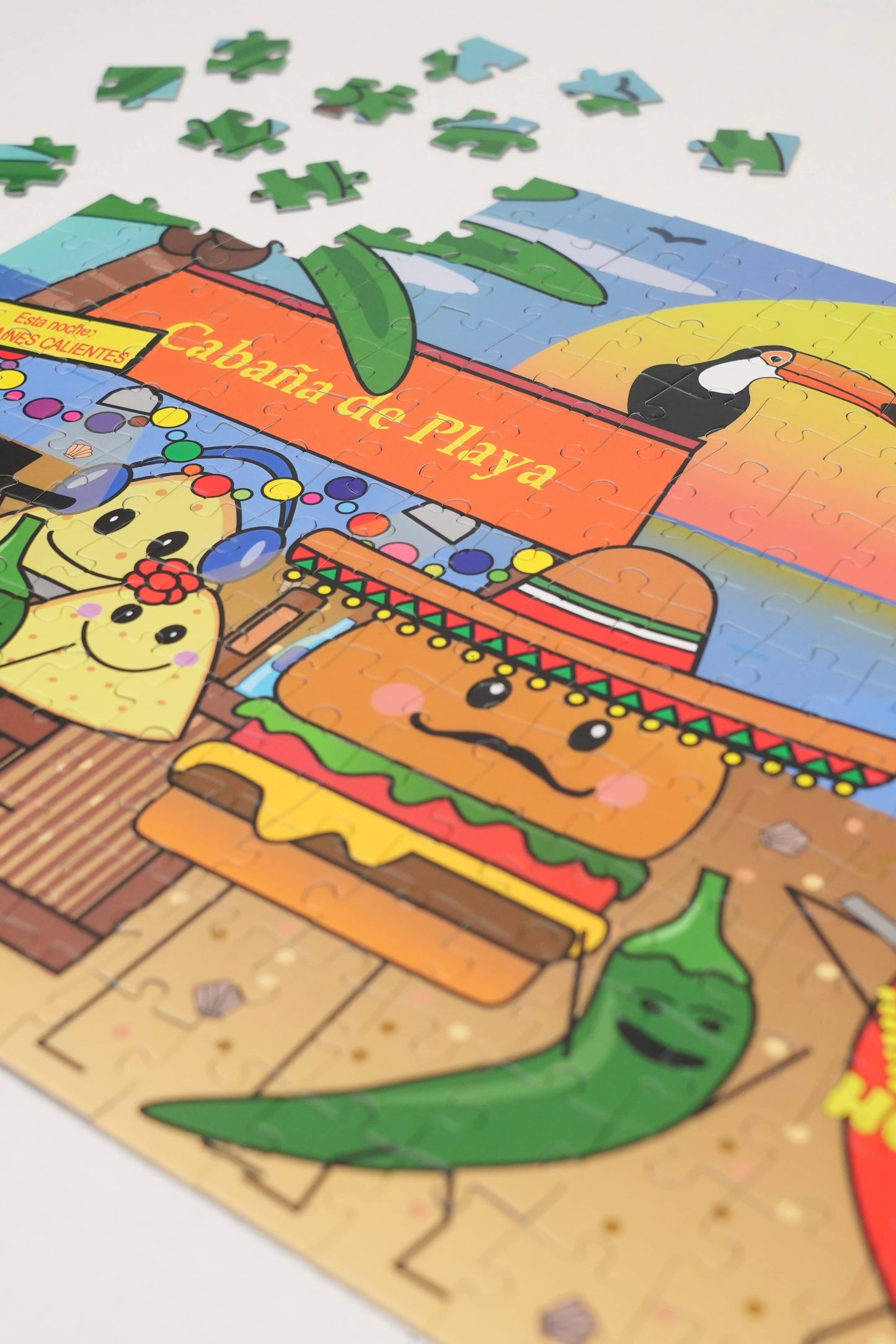 Sunshine Puzzles Beach Cabana/ Candyland, 2 x 260 Piece Puzzle