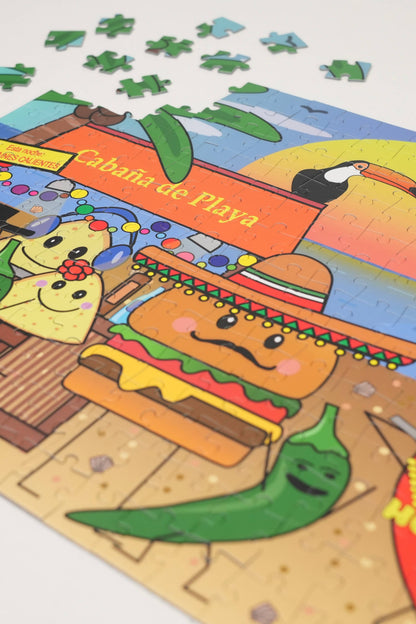 Sunshine Puzzles Beach Cabana/ Candyland, 2 x 260 Piece Puzzle