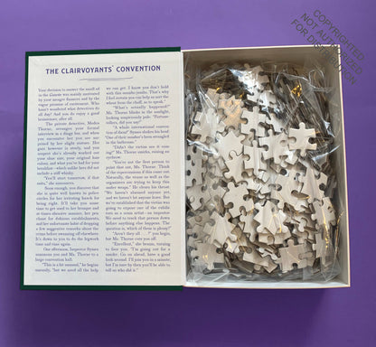 Chronicle Books Murder Most Puzzling: The Clairvoyants’ Convention, 500 Piece Puzzle