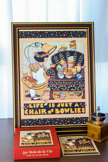 WEVE Chair of Bowlies, 500 Piece Puzzle