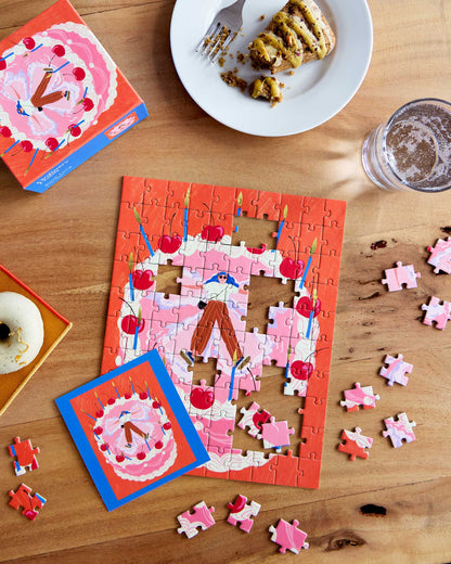 Ordinary Habit Cake Angel, 100 Piece Puzzle