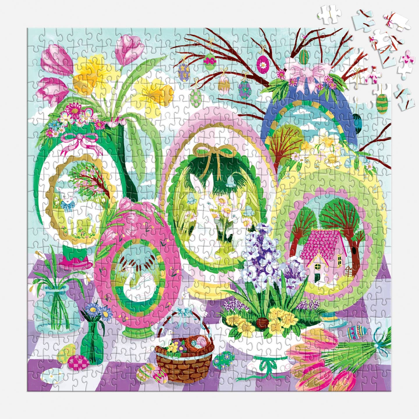 Galison Windows To Spring Foil, 500 Piece Puzzle