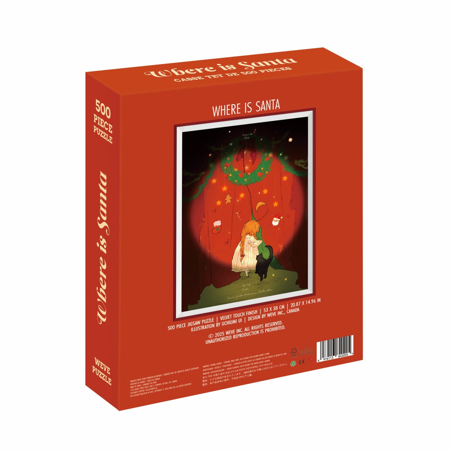 WEVE Where is Santa, 500 Piece Puzzle