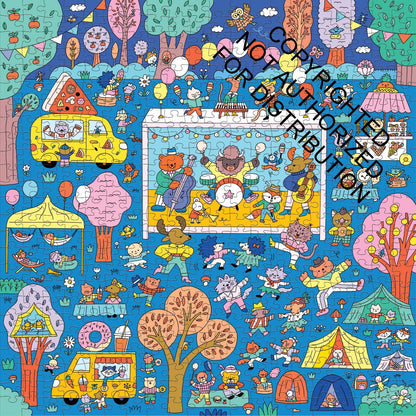 Mudpuppy Search and Find: Music Festival, 500 Piece Puzzle