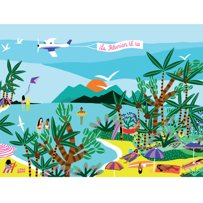 Pièce rapportée Reunion Island is Here, 1000 Piece Puzzle