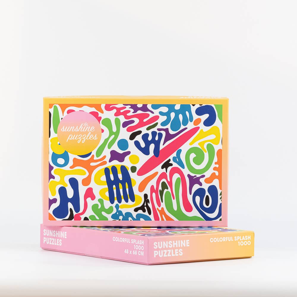 Sunshine Puzzles Colorful Splash, 1000 Piece Puzzle