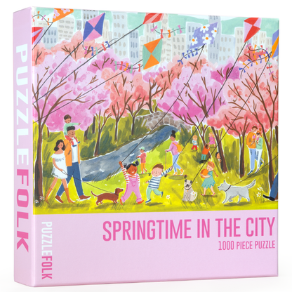 Puzzlefolk Springtime in the City, 1000 Piece Puzzle