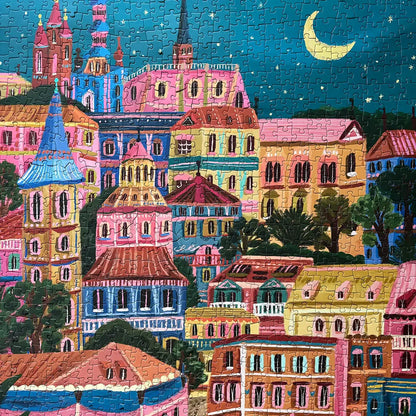 Puzzle Weekend Evening in Prague, 1000 Piece Puzzle