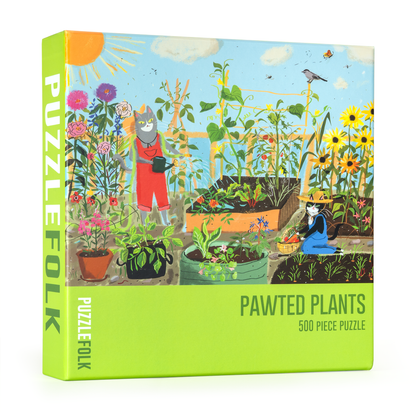 Puzzlefolk Pawted Plants, 500 Pieces