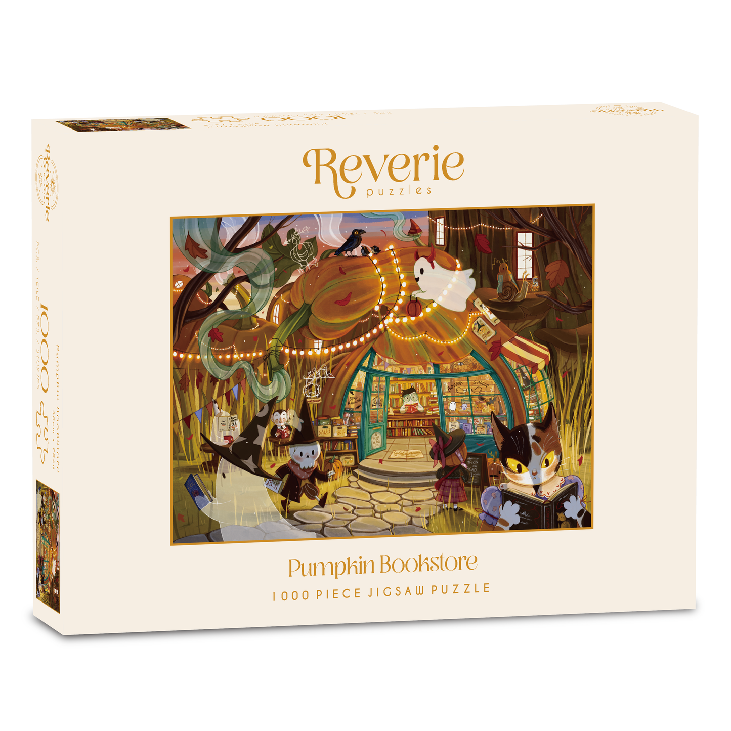Reverie Pumpkin Bookstore, 1000 Piece Puzzle