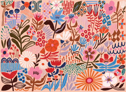 Puzzlefolk Flower Power, 1000 Piece Puzzle