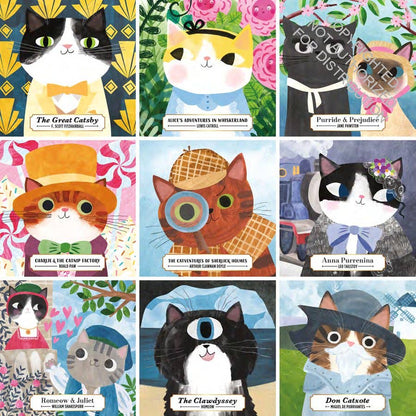 Mudpuppy Bookish Cats, 500 Piece Puzzle