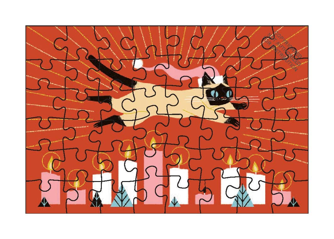 Chronicle Books 12 Puzzles in One Box: Twelve Days of Catmas