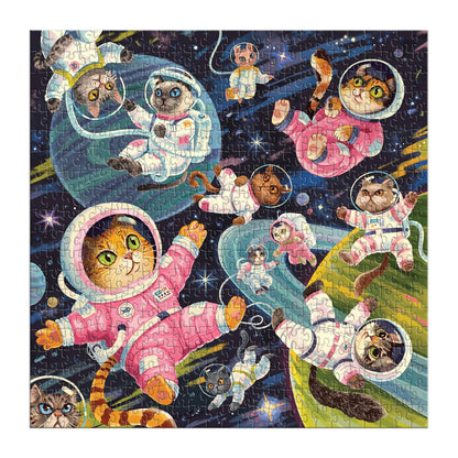 Galison A Space Meowdyssey, 500 Piece Puzzle