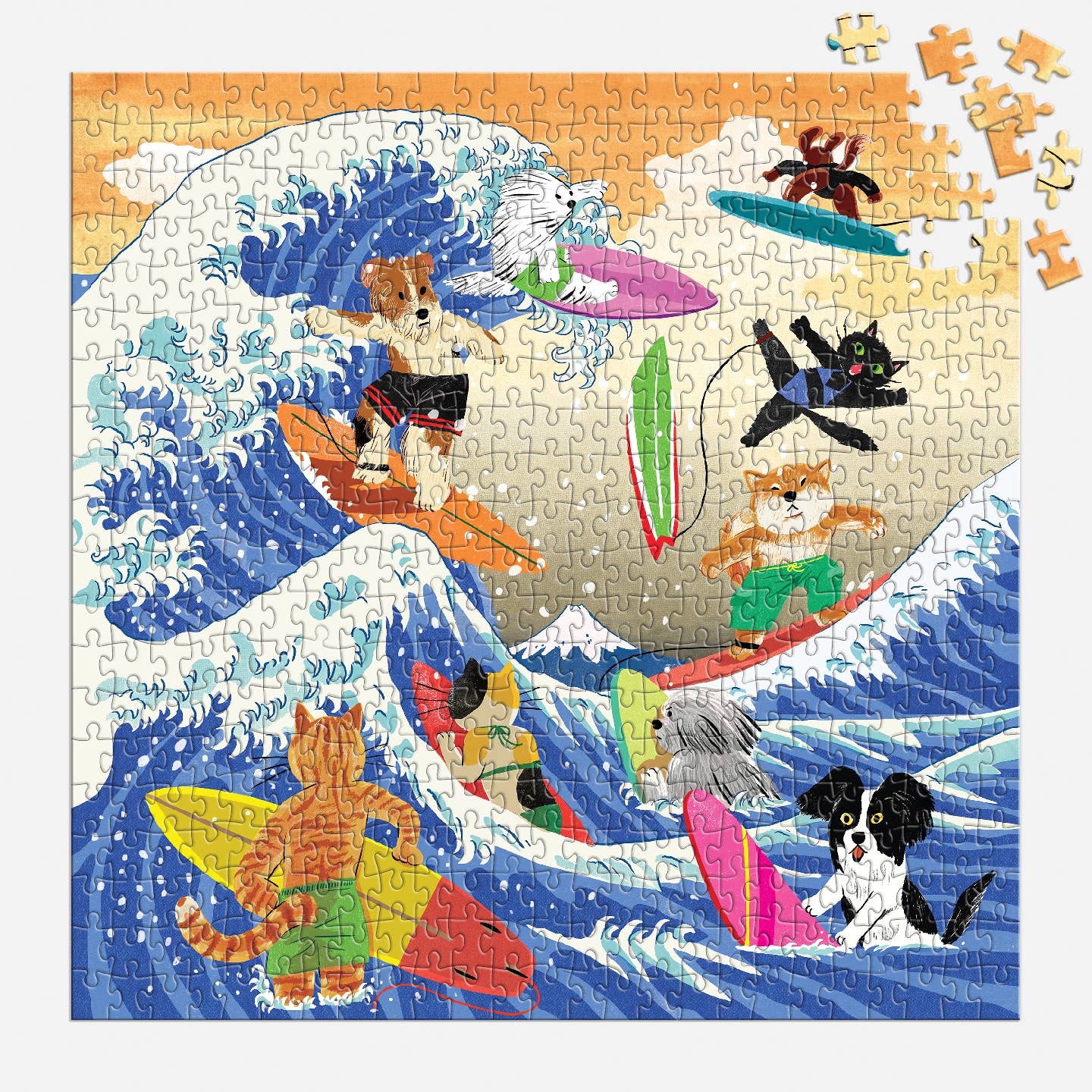 Galison The Great Surf, 500 Piece Puzzle