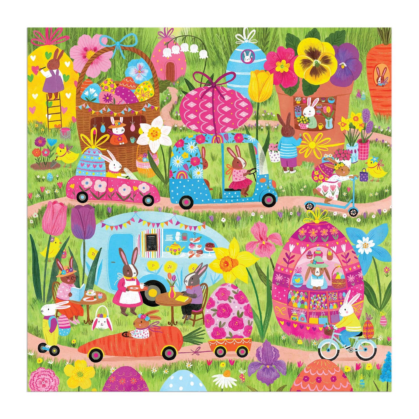 Mudpuppy Hoppin’ Around, 500 Piece Puzzle