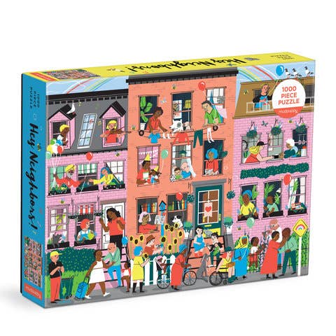 Mudpuppy Hey Neighbors!, 1000 Piece Puzzle