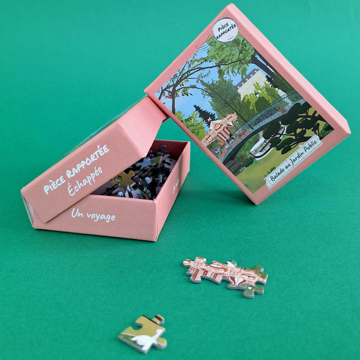 Pièce Rapportée Stroll in the Public Garden, Bordeaux - 99 Piece Mini Puzzle
