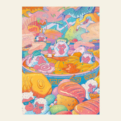 Sto Puzzle Ramen at Jigokudani 500 Piece Puzzle