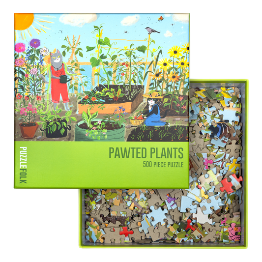 Puzzlefolk Pawted Plants, 500 Pieces