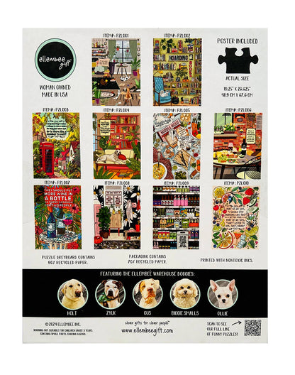 ellembee When I Saw You Drinking Wine, 1000 Piece Puzzle