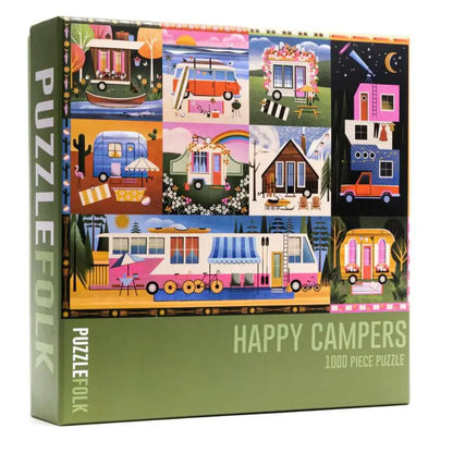Puzzlefolk Happy Campers, 1000 Piece Puzzle