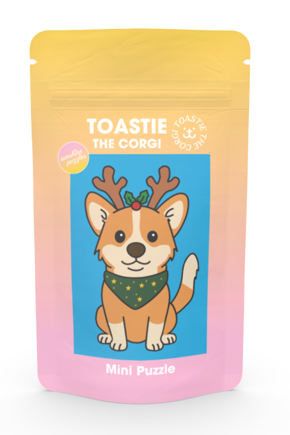 Sunshine Puzzles Toastie the Corgi, 99 Piece Puzzle