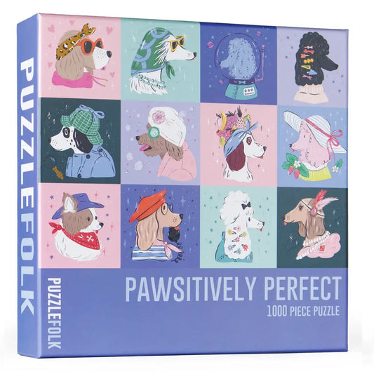 Puzzlefolk Pawsitively Perfect, 1000 Piece Dog Puzzle