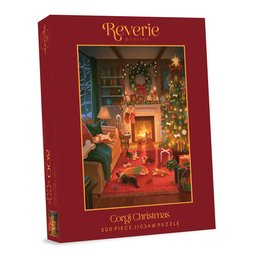 Reverie Corgi Christmas Jigsaw Puzzle, 500 Piece Puzzle