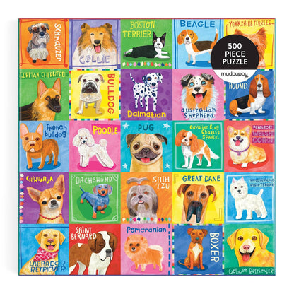 Mudpuppy Pawsome Portraits, 500 Piece Puzzle