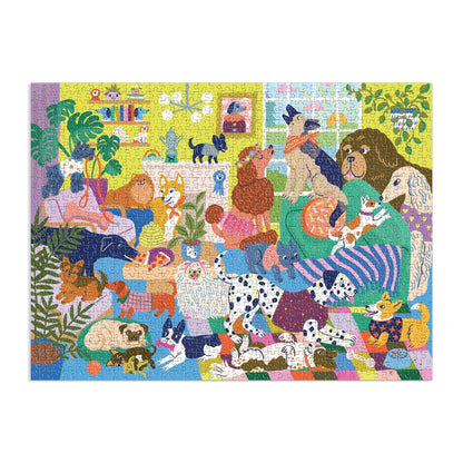 Mudpuppy Good Dog Club, 1000 Piece Puzzle