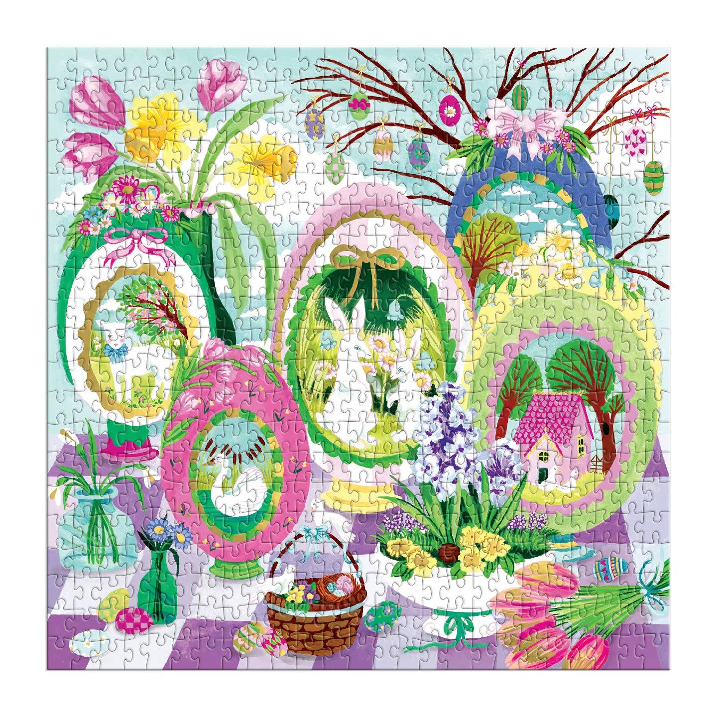 Galison Windows To Spring Foil, 500 Piece Puzzle