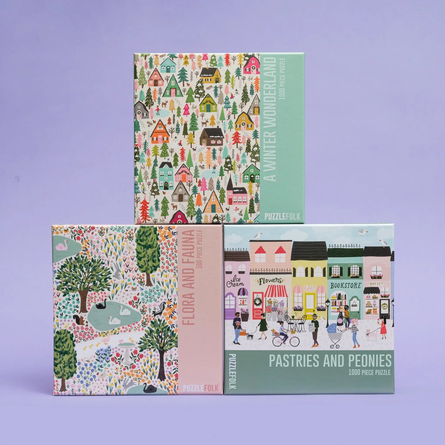 Puzzlefolk Pastries & Peonies, 1000 piece puzzle