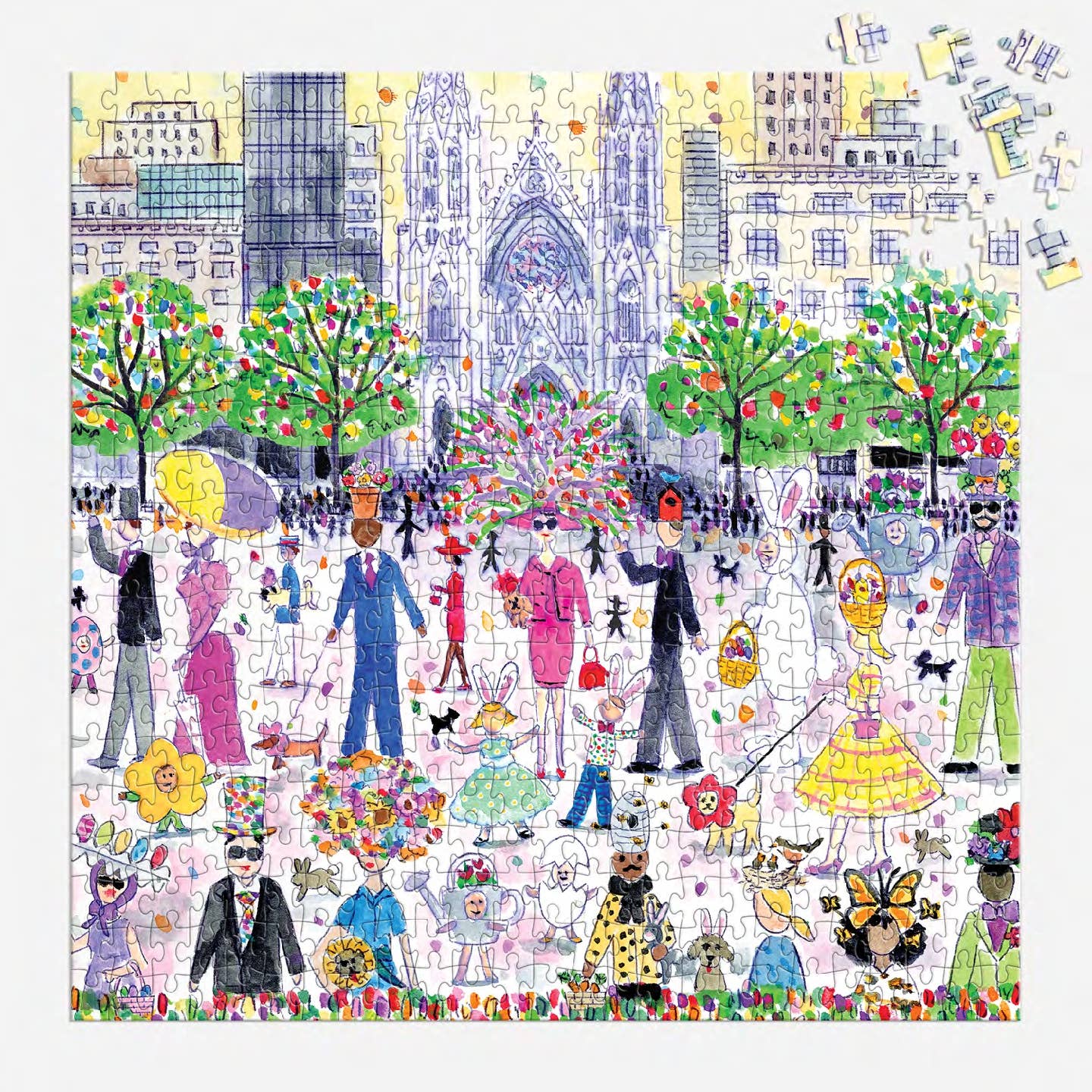 Galison Michael Storrings Easter Parade, 500 Piece Puzzle