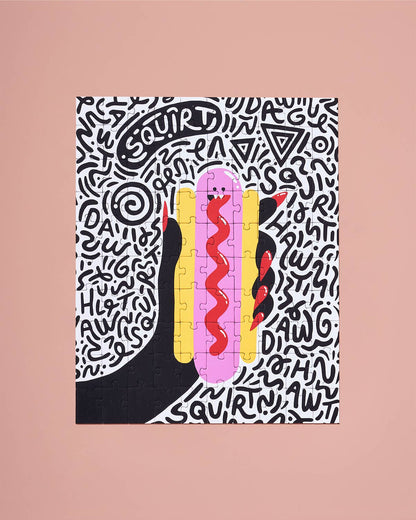 Ordinary Habit Hot Dog Monster, 100 Piece Puzzle