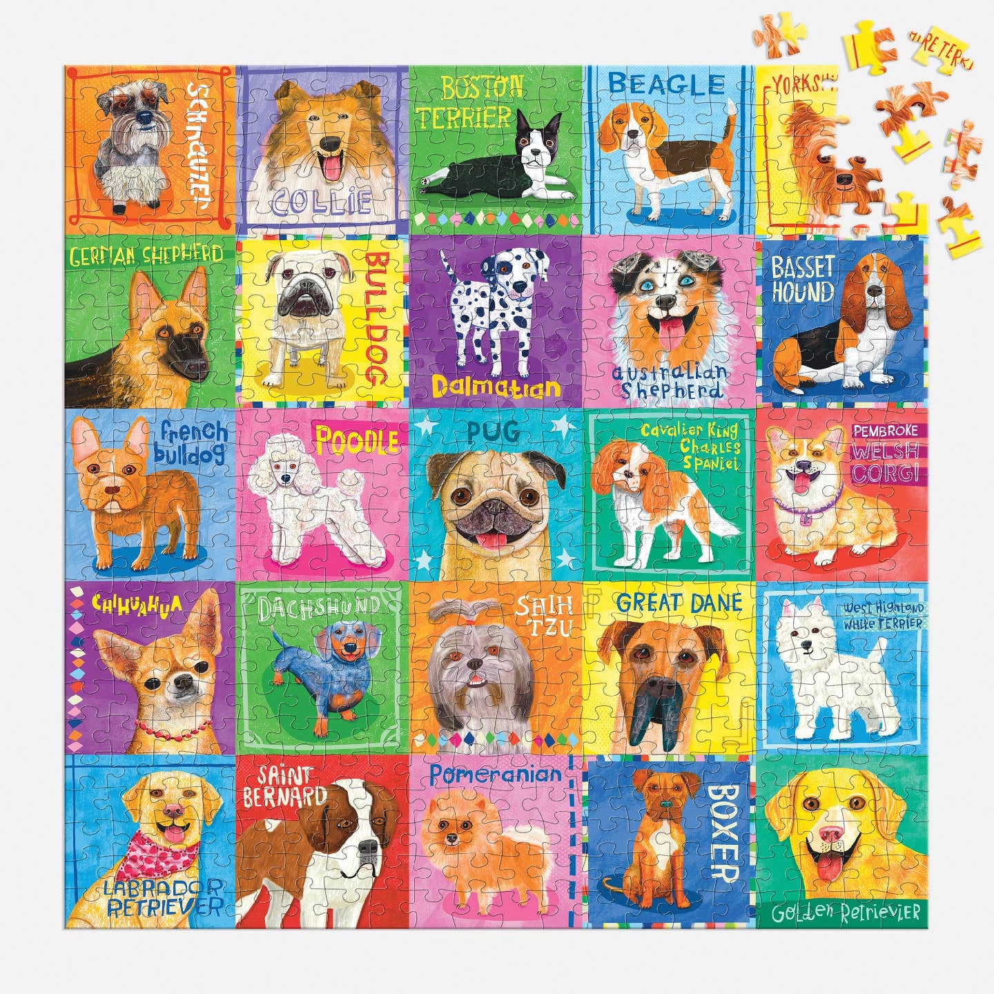 Mudpuppy Pawsome Portraits, 500 Piece Puzzle