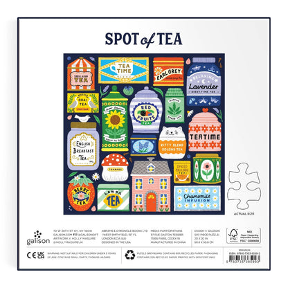 Galison Spot Of Tea, 500 Piece Puzzle