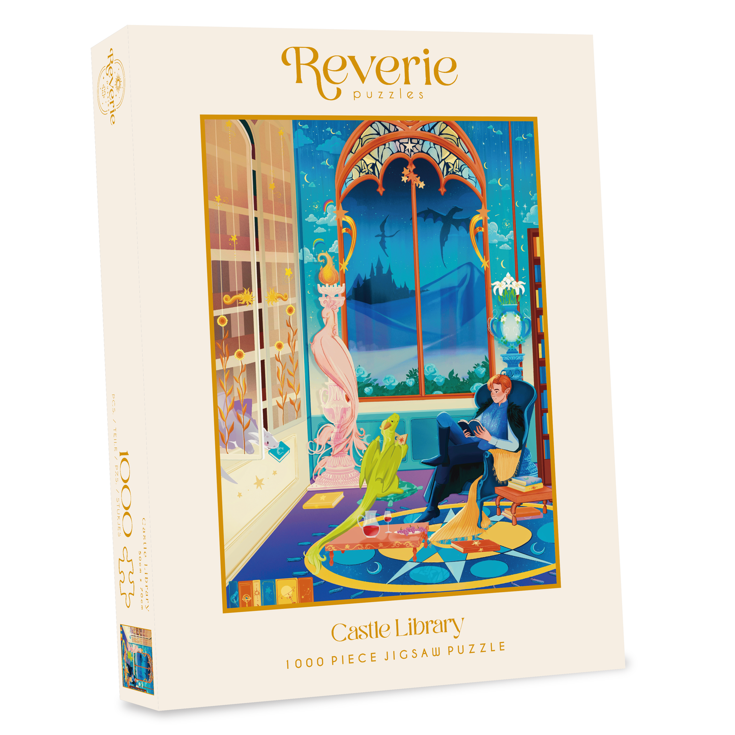 Reverie Castle Library, 1000 Piece Puzzle