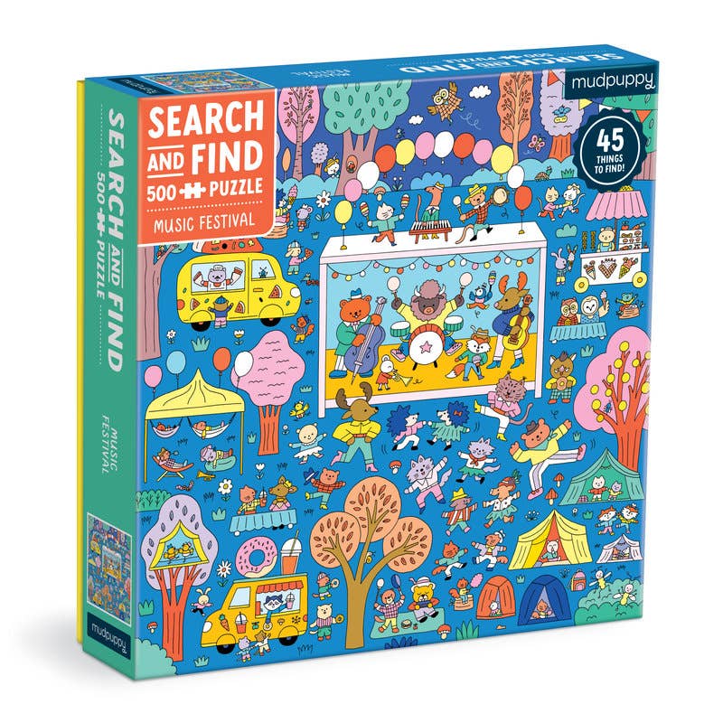 Mudpuppy Search and Find: Music Festival, 500 Piece Puzzle