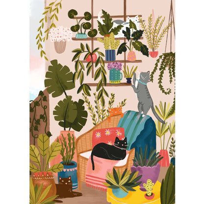 Villager Balcony Cats, 1000 Piece Puzzle