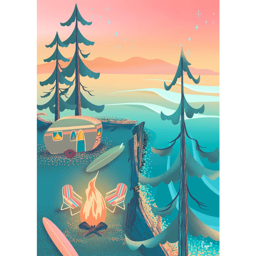 Villager Coastal Camping, 1000 Piece Puzzle