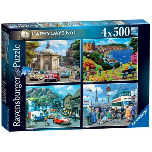 Ravensburger Happy Days No 1: Look North!, 4 x 500 Piece Puzzle