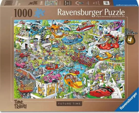 Ravensburger Ray's Comic Series: Time Travel - No 4 Future Time, 1000 Piece Puzzle - Imported