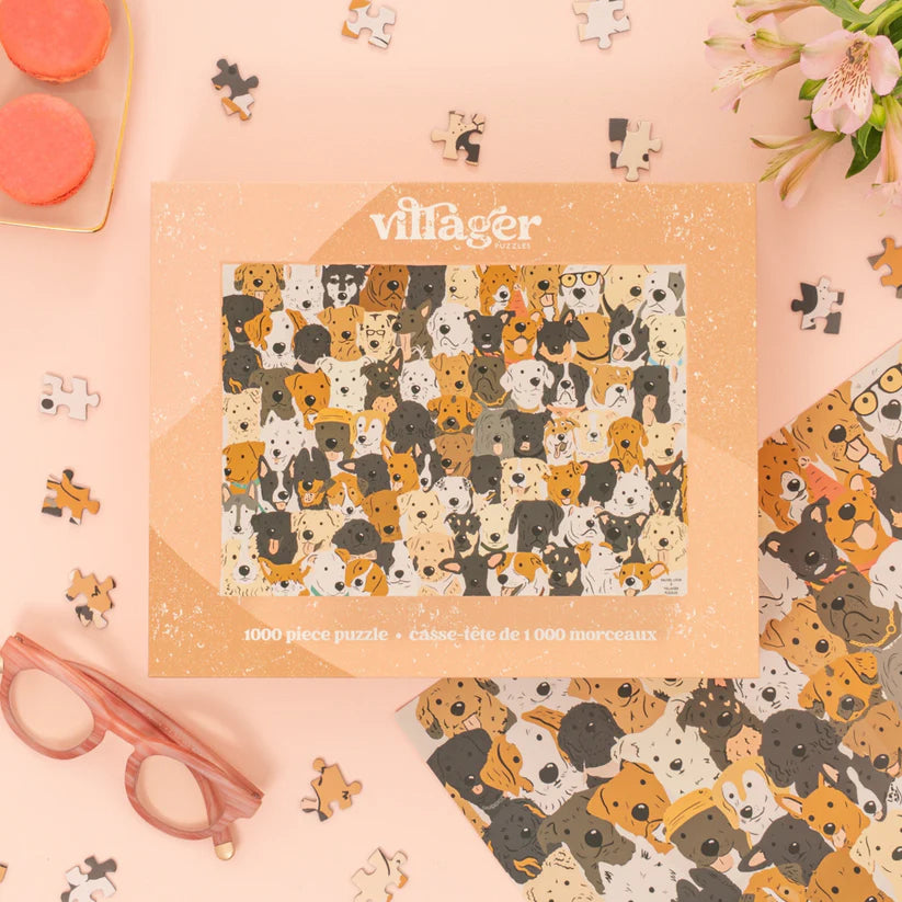 Villager Rescue Dogs, 1000 Piece Puzzle