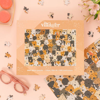 Villager Rescue Dogs, 1000 Piece Puzzle