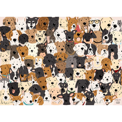 Villager Rescue Dogs, 1000 Piece Puzzle