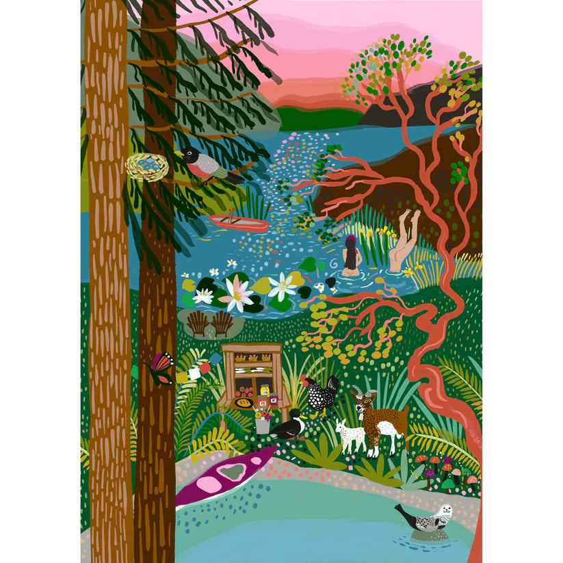 Villager Salt Spring Island Swim, 1000 Piece Puzzle