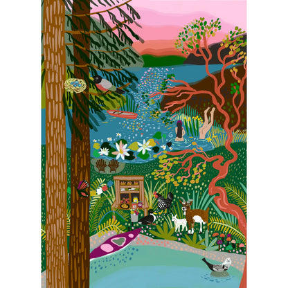 Villager Salt Spring Island Swim, 1000 Piece Puzzle