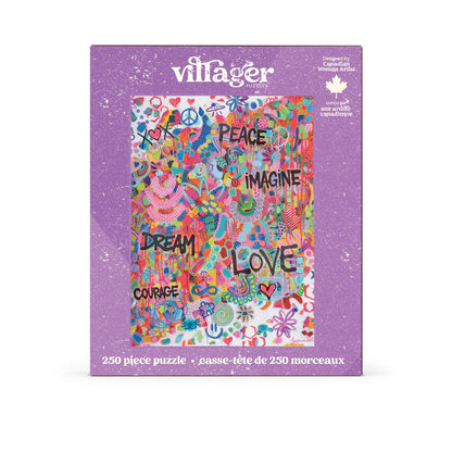 Villager Pink Graffiti, 250 Piece Puzzle